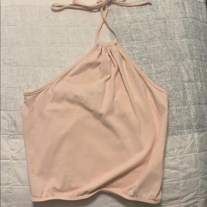 Brandy Melville Light Pink Halter Tie Top